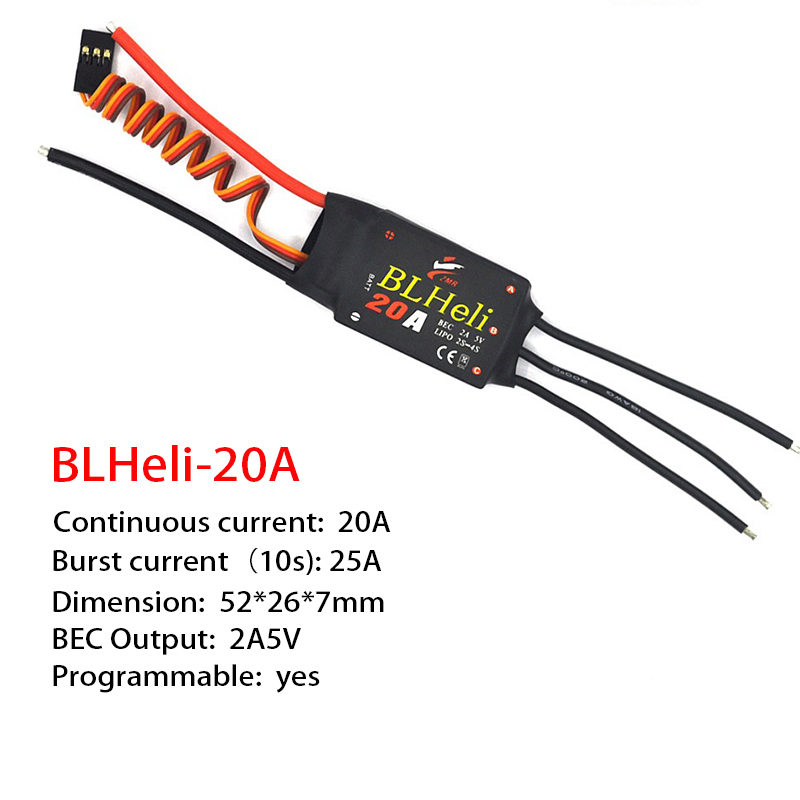 1-3Pcs Brushless ESC BLHeli 20 - огляд і ціна Drone Motor
